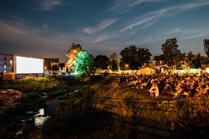 Filmveranstaltung im Bürgerpark Nachts