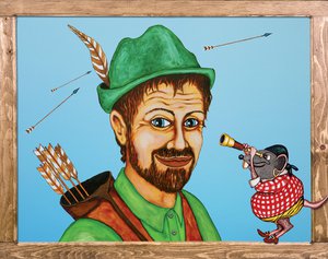 Foto der CD Hülle mit Robin Hood und einer Maus.