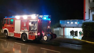 Unwetter hält Feuerwehr auf Trab