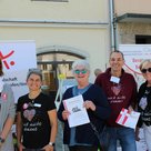 Die Arbeitsgruppe „Demenzfreundliche Stadt Pfaffenhofen“ engagiert sich seit drei Jahren. (v.l.n.r: Pia Fischer, Seniorenbüro, Lisa Buchbauer, Caritas Fachstelle für pflegende Angehörige, Barbara Bardong und Richard Zeitler, Alzheimer Gesellschaft Landkreis Pfaffenhofen/Ilm e. V., Heidi Andre, Seniorenbüro)