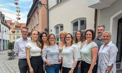 Immer persönlich für die Kundinnen und Kunden da: Das Team des Kundencenters in der Weilhammer Klamm