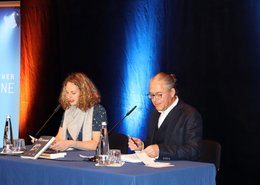 Steffen Kopetzky und Eva Bauriedl bei der Buchpremiere.