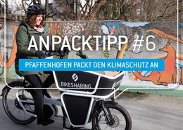 Sharing Angebot nutzen - Lastenrad ausprobieren