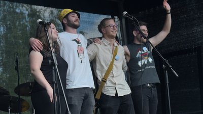 Die „Hat Divers“ beim diesjährigen Saitensprung-Festival. 