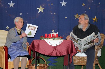 Unter anderem führte die Theatergruppe vier Stücke im Hofbergsaal auf.
