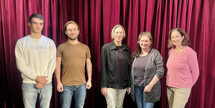 von links: Simon Wittmer, Tobias Ruther, Cordula Jany, Marion Behringer-Weisbrod, Katrin Meinersmann