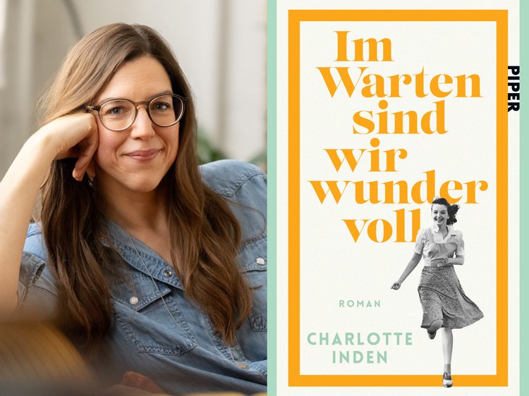 Portrait von Inden und Buchcover