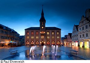 Aufnahme Rathaus bei Nacht
